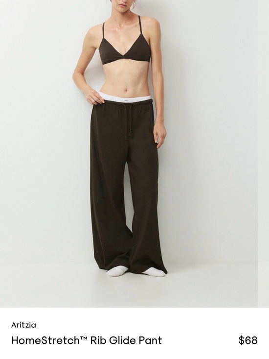Aritzia Pants - Aritzia Wide-Leg Rib Glide Pants